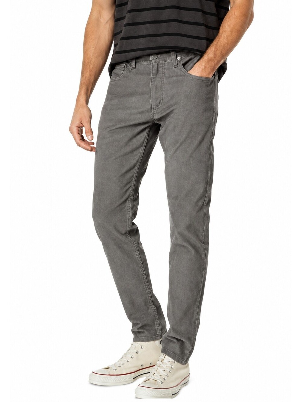 Levi's 512 Men's 36x32 Slim Taper Corduroy Pants Gray Size